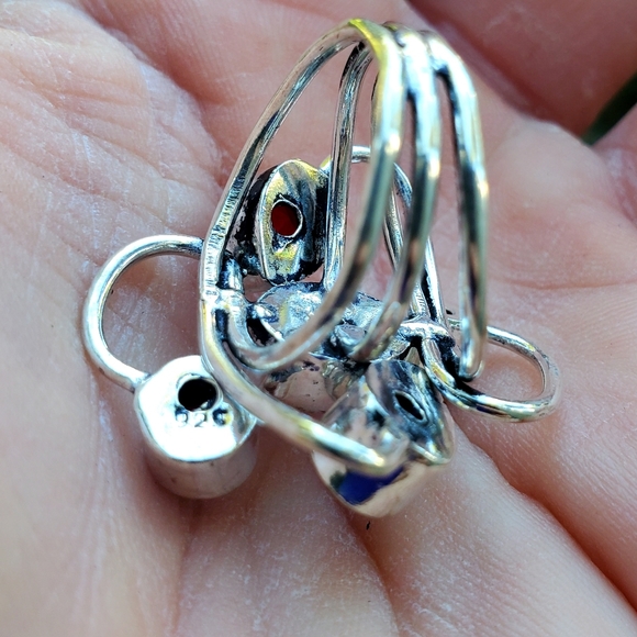 New Twisted Garnet 925 Silver Ring. - Picture 2 of 16